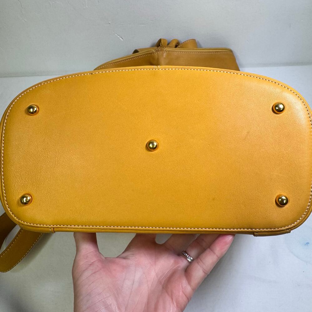 Loewe Anton Yellow Zip Backpack - image 6